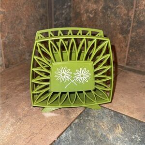 Green Floral Decorative napkin holder